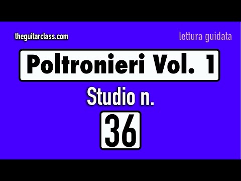 Solfeggio - Studio n. 36 - Poltronieri ( vol.1 ) - Lettura guidata