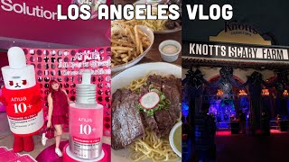 Los Angeles Vlog✈️ Korean Skincare Pop Up, Joe & The Juice, The Vox Kitchen, Knott's Scary Farm Maze