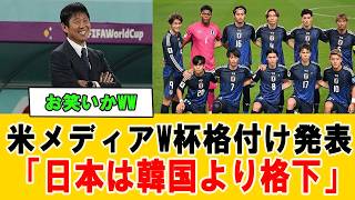 世界ブチギレ！米メディアの格付けがヤバい…日本の実力無視に批判殺到⚽森保ジャパン覚醒 #サッカー日本代表 #海外の反応 #ワールドカップ