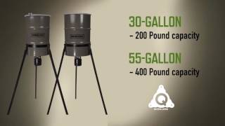 55 &amp; 30-Gallon Pro Hunter Tripod Deer Feeder | Product Video | Clean