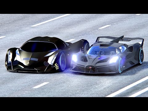 Bugatti Bolide Carbon Edition vs Devel Sixteen Black Edition - Drag Race 20 KM