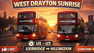 🌅 A Tale of Two Skies: West Drayton Circular via U5 & U3 | Sunrise to Sunshine