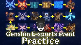 19日に原神Eスポーツイベントの実況解説をするから練習と勉強するぞ！【Genshin Impact 原神 HoYoFEST】Genshin E-sports event practice!