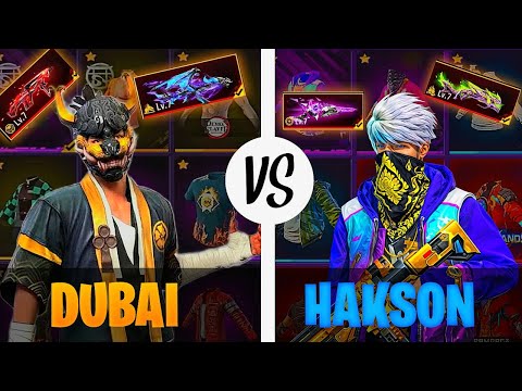 Biggest Collection vs in Free Fire 🔥 Hakson bhai Or Dubai bhai 🤯 -Garena free fire max