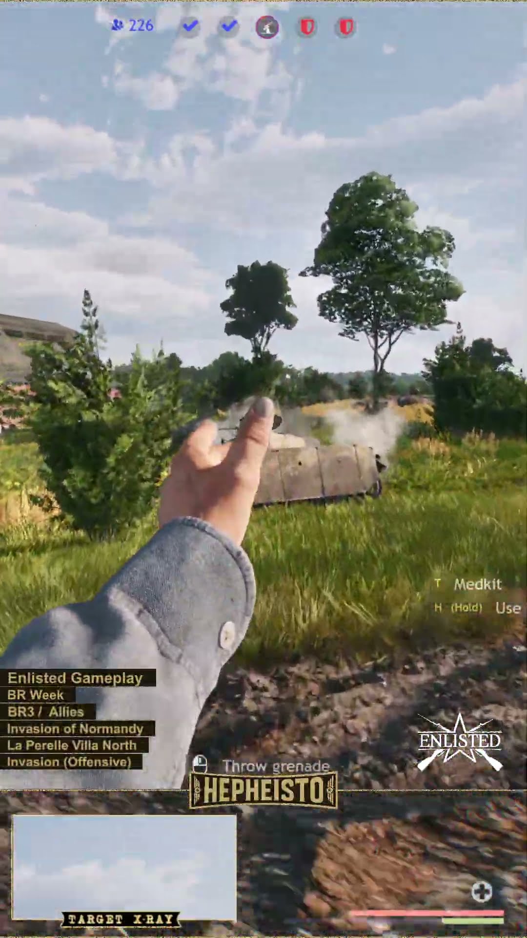 Partisan eliminates Panzer III N with Explosion Pack