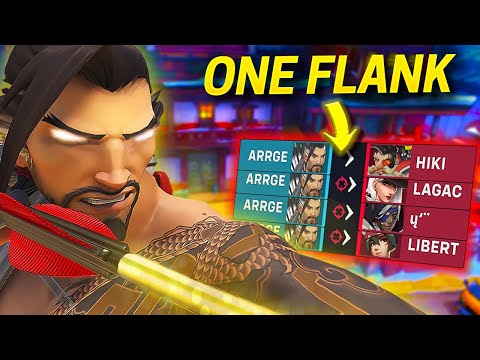 Worlds best FLANK HANZO dominates on Shambali Monastery - Overwatch 2