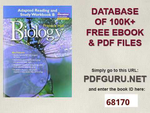 MILLER LEVINE BIOLOGY ADAPTED READING AND STUDY WORKBOOK B 2008C