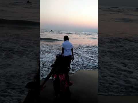 Our children on the beach