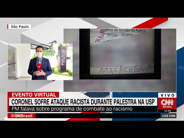 Policial militar é vítima de ataque racista durante palestra virtual na USP
