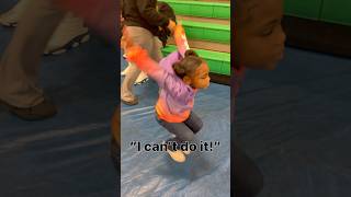 6 year old teaches herself back handspring 😱‼️ #shorts #labkidz