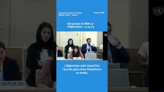 Afghanistan : Déclaration de HRW au Conseil des droits de l’homme de l’ONU
