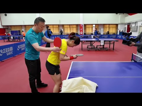 Liu Shiwen & Ma Lin | Serve Traning