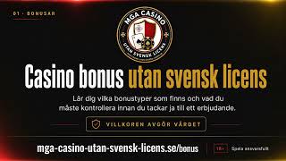 Casino Bonus utan Svensk Licens 2026 - Jämför Bonusar & Villkor