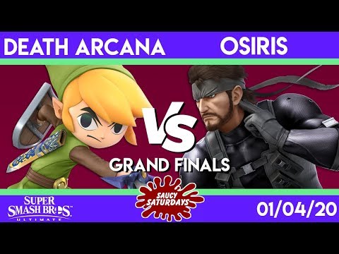 Saucy Saturdays #13 - Death Arcana (Toon Link) VS. Osiris (Snake) - Grand Finals - Smash Ultimate