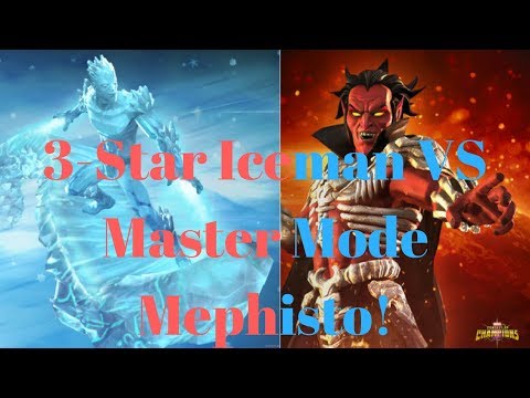3-Star Iceman VS Master Mode Mephisto!