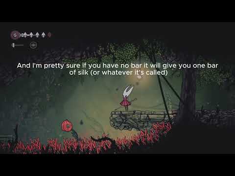 A neat but probably useless thing I found in Hollow Knight Silksong