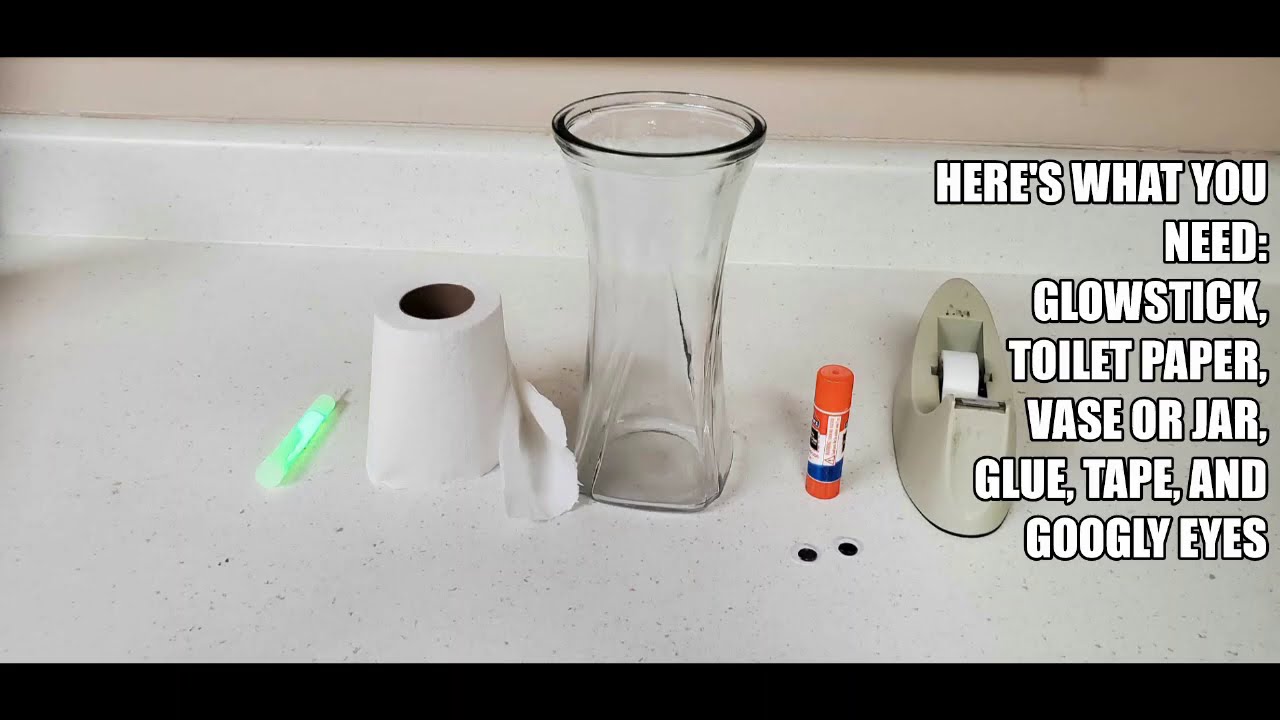 DIY Halloween Decor Glowing Ghost Vases