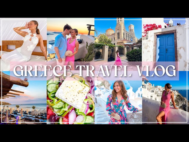 Travel vlog - GREEK ISLAND HOPPING 🌅🌊 | Athens, Santorini, Paros & Mykonos Travel Vlog | Lauren Norris