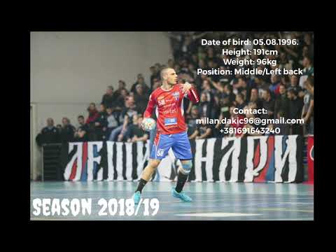Milan Dakić Handball player Highlights