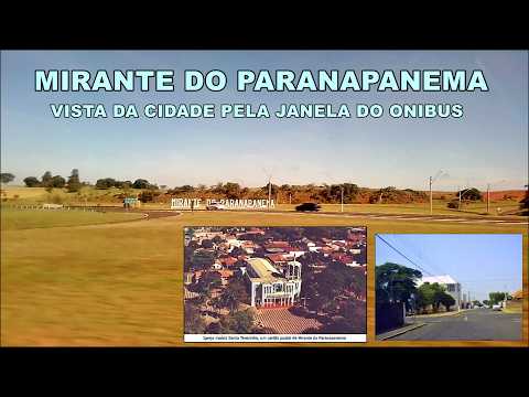 Cidade de Mirante do Paranapanema vista do onibus