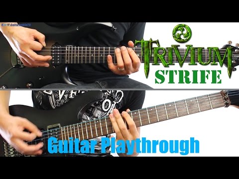 Trivium - Strife (Guitar Playthrough Cover By Guitar Junkie TV Feat FallenFreckles) HD