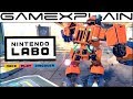 Nintendo Labo Robot Gameplay - Destroying UFOs & Buildings! (+Challenge Mode)