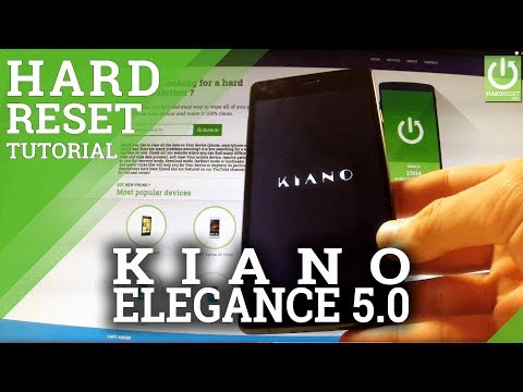 How to Hard Reset KIANO Elegance 5.0 - Delete All Data / Reset Android