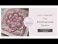 How To Crochet The Blooming Lotus Square An Overlay Crochet Granny Square Tutorial