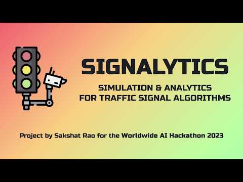 Signalytics Project by Sakshat Rao - Traffic Signal Scheduling Simulation Tool