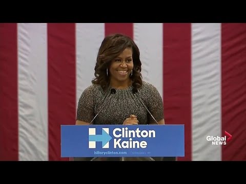 Full speech:  First Lady Michelle Obama goes after Donald Trump again