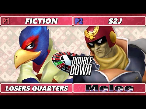 Double Down 2022 Losers Quarters - Fiction (Falco) Vs. S2J (Captain Falcon) SSBM Melee Tournament