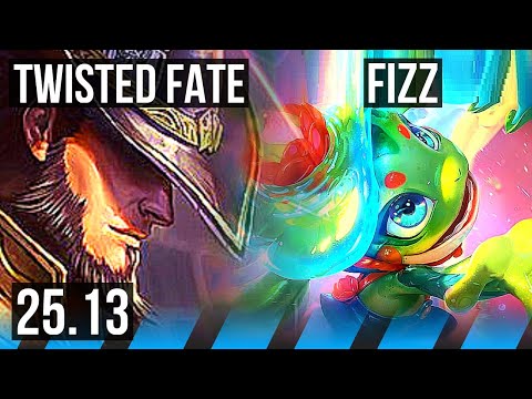 TWISTED FATE vs FIZZ (MID) | 32k DMG | KR Grandmaster | 25.13
