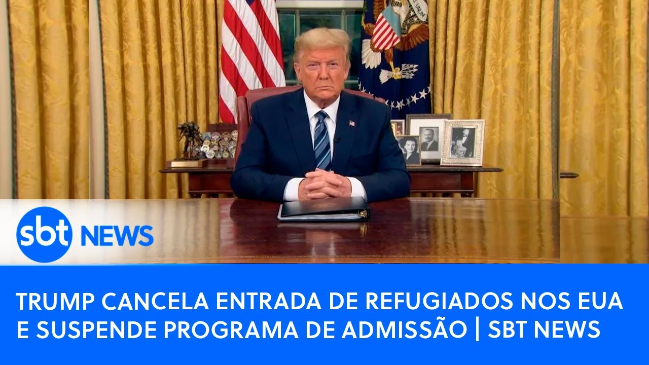 Trump cancela entrada de refugiados nos EUA e suspende programa de admissão | SBT News