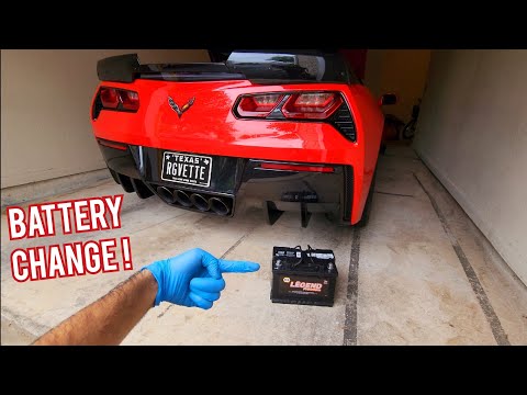 HOW TO CHANGE OUT YOUR C7 CORVETTE BATTERY!