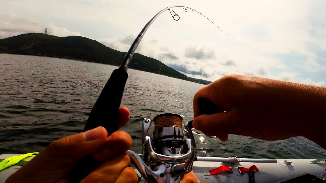 東京湾内房シーバス、2馬力ボートで沖に出ると…？