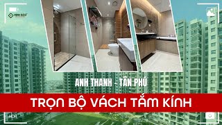 Bàn giao vách kính phòng tắm tại căn hộ chung cư Celadon Tân Phú l MINH BẢO SLIM DOOR