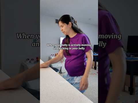 Baby kick in belly #shortsvideo #momlife #shortsfeed #comedyvideos #baby #shorts #pregnancy #baby