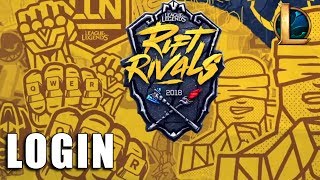 Rift Rivals 2018 - Tema de Login