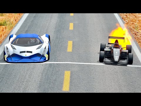Devel Sixteen vs Formula Jet Engine - Desert Drag Race