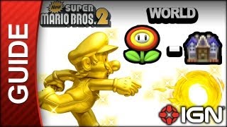 New Super Mario Bros. 2 - Star Coin Guide - World Flower-Haunted House - Walkthrough