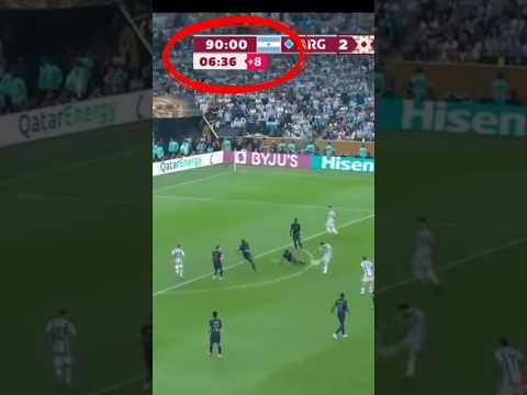 Ultimo minuto de la final del mundo y Messi casi lo hace este golazo 🐐 #messi #futbol #worldcup