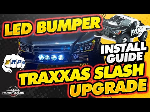 Traxxas Slash - RPM LED Light Bar with RPM Bumper Upgrade for Traxxas Slash 2wd !