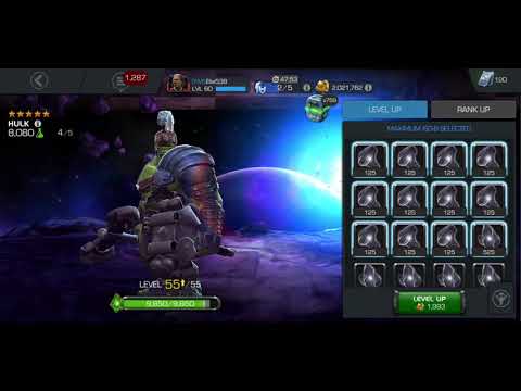 5 Star Hulk ( Ragnarok ) Rank UP & gameplay - marvel contest of champions