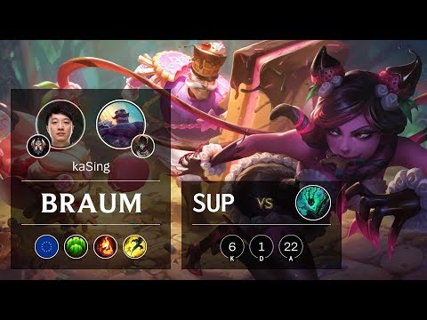 Braum Support vs Thresh - EUW Challenger Patch 9.24