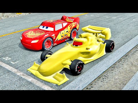 Francesco Bernoulli Gold Edition vs Lightning McQueen at Top Gear Track