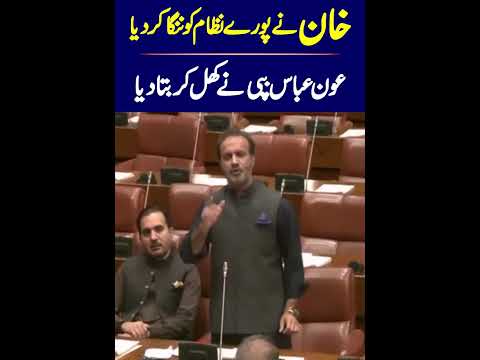PTI Senator Aon Abbas Buppi Stunning Speech ||