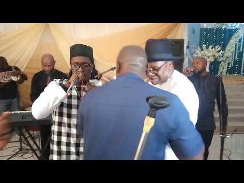 Before d lockdown. Lucky Starz Band live on stage at Steffans hotel Jos Plateau state.