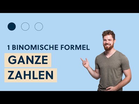 1. Binomische Formel am Beispiel ganzer Zahlen.