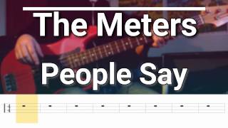 The Meters - People Say [TABS] bass cover 🎸