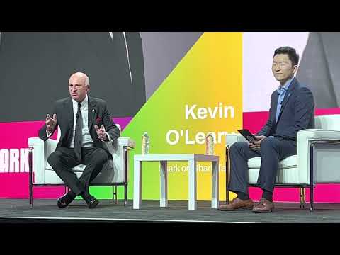 Shark Tank's Kevin O'Leary gives entrepreneurs advice during the Startup World Cup